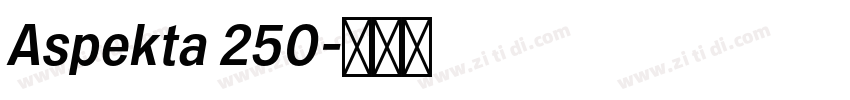 Aspekta 250字体转换